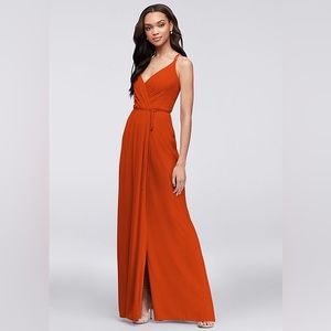 David’s Bridal Wrap Dress in Sienna Size 14